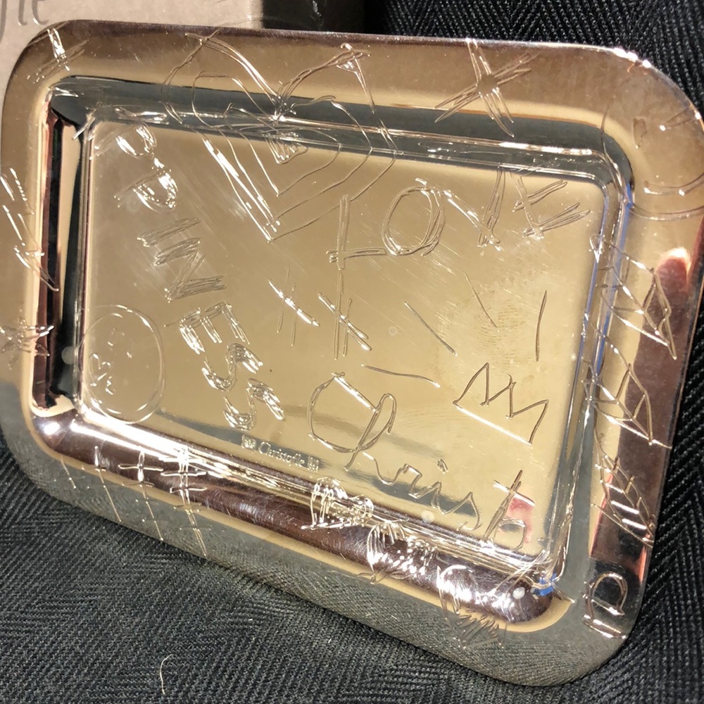 Christofle Silver “Graffiti “ Tray